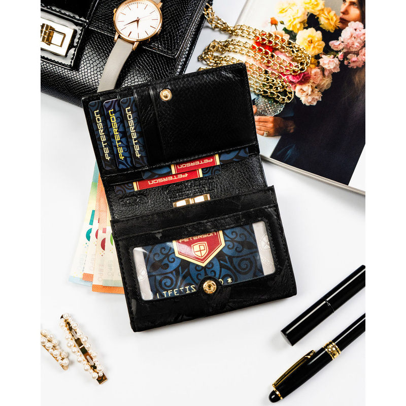 Skórzany damski portfel Peterson PTN PS445-MLF