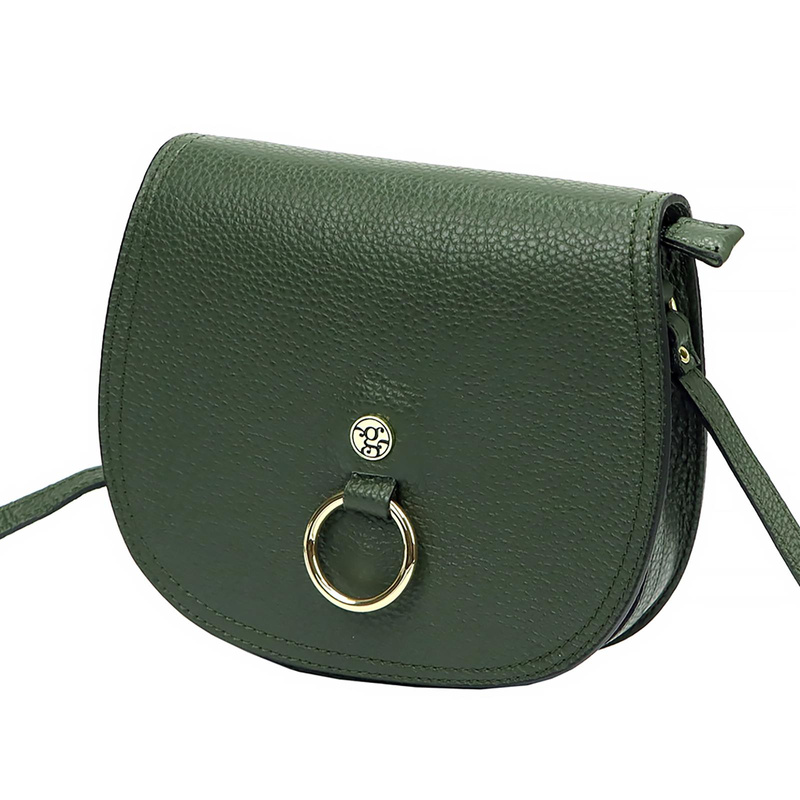 Gregorio skórzana damska listonoszka torebka zamykana klapą na magnes