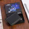 Portfel męski skórzany mały czarny z wsuwką na banknoty RFiD Beltimore L47