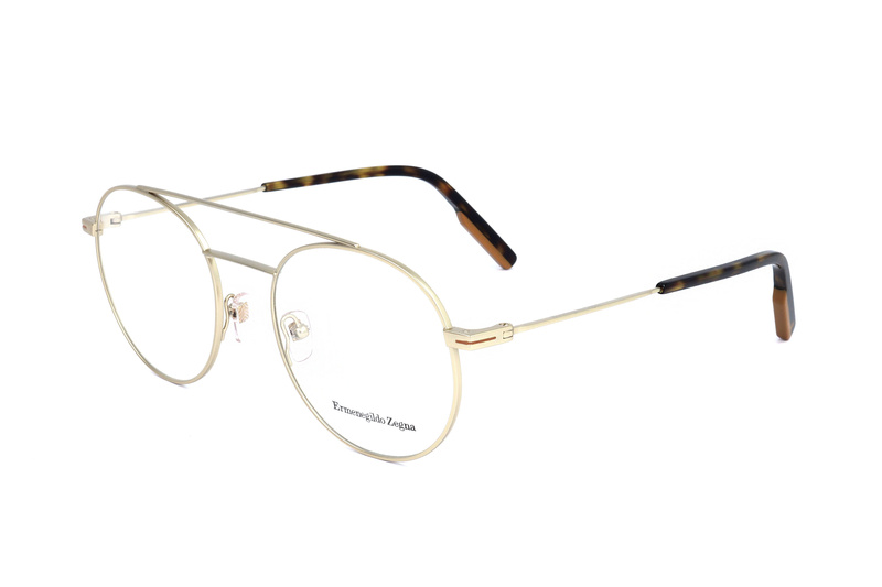 Okulary ERMENEGILDO ZEGNA EZ5162-32. Okulary, Kolor złoty. Mężczyzna.