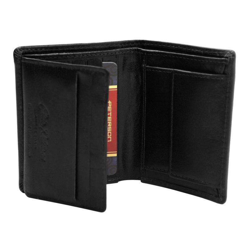 Skórzany męski portfel Peterson PTN RM-12-BUF