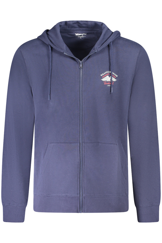 WRANGLER M�SKA BLUZA Z ROZPINANYM TY�EM NIEBIESKA