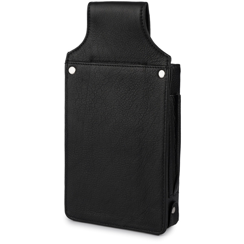 Skórzana kabura kelnerska saszetka na pasek etui dla kelnera czarna Beltimore U11