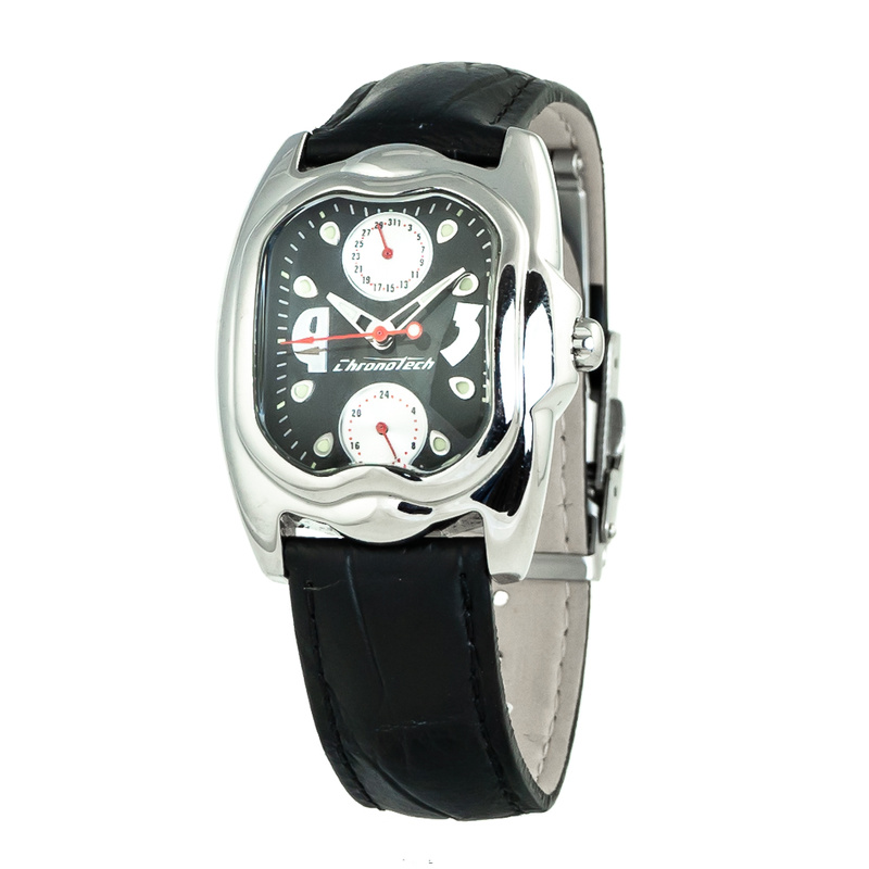 Zegarek CHRONOTECH CT7220L-05. Kwarcowy, Kolor czarny. Kobieta.