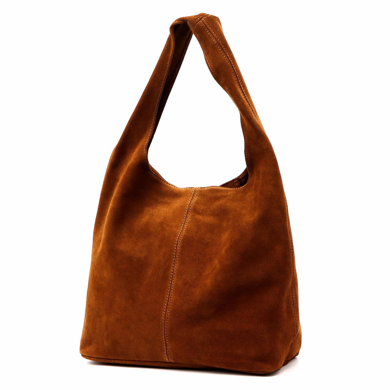 Camilla damska shopperbag torebka na ramię skórzana zamszowa duża z etui