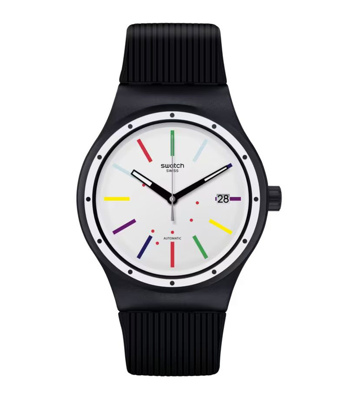 Zegarek SWATCH SUTB408. Automatyczny, Kolor biały. Unisex.