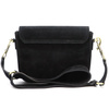 Vera Pelle damska listonoszka zamszowa przez ramię skórzana stylowa torebka