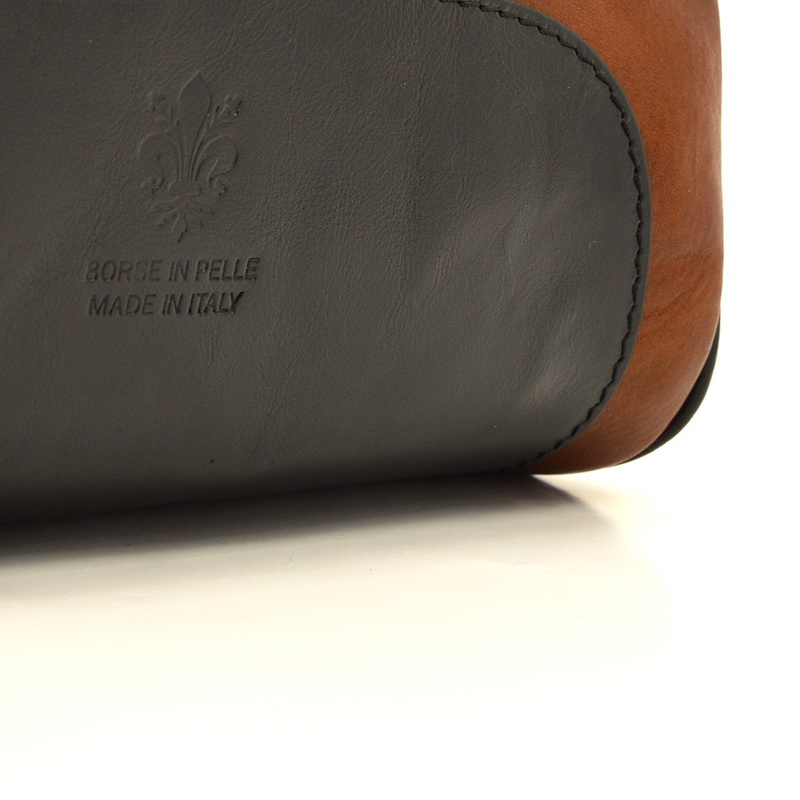 Florence Miejski Damski plecak skóra naturalna z kieszeniami na suwak