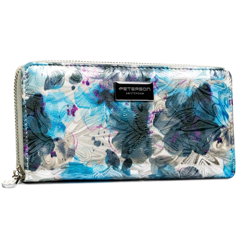 skóra naturalna + Damski portfel ze skóry ekologicznej Peterson PTN PX25-NPK