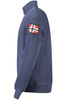 Norway 1963 MĘSKA NIEBIESKA BLUZA Z ROZPINANYM NA ZAMEK