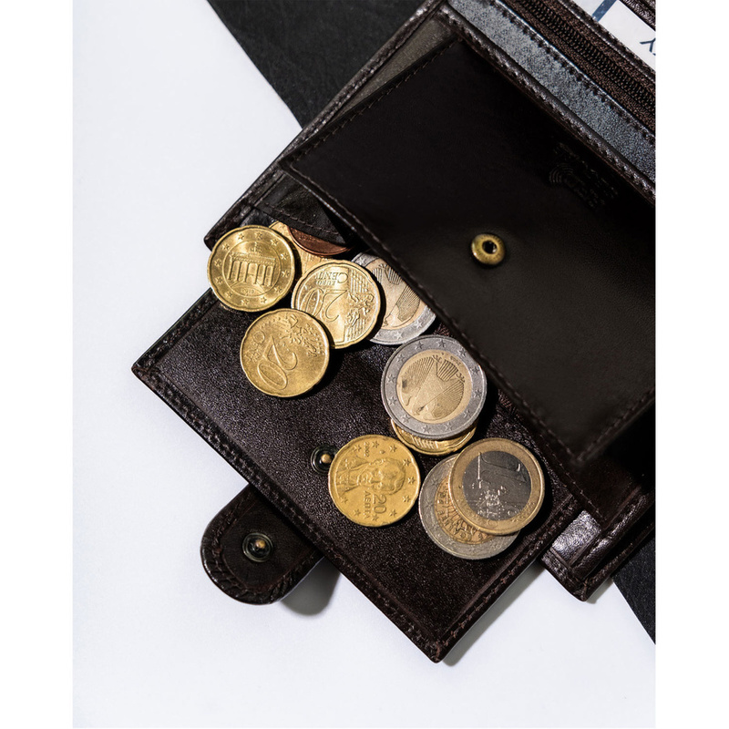 Skórzany męski portfel Rovicky N104L-RVT RFID