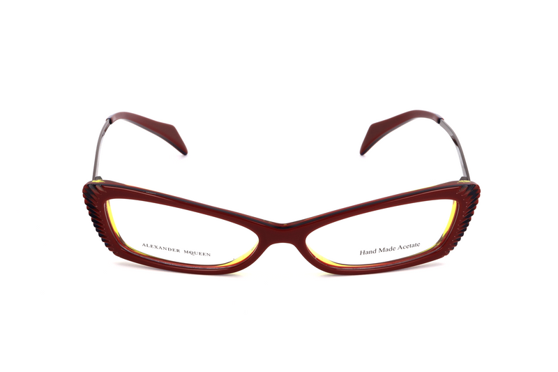 Okulary ALEXANDER MCQUEEN AMQ4163W0B. Okulary, Kolor żółty szary. Kobieta.