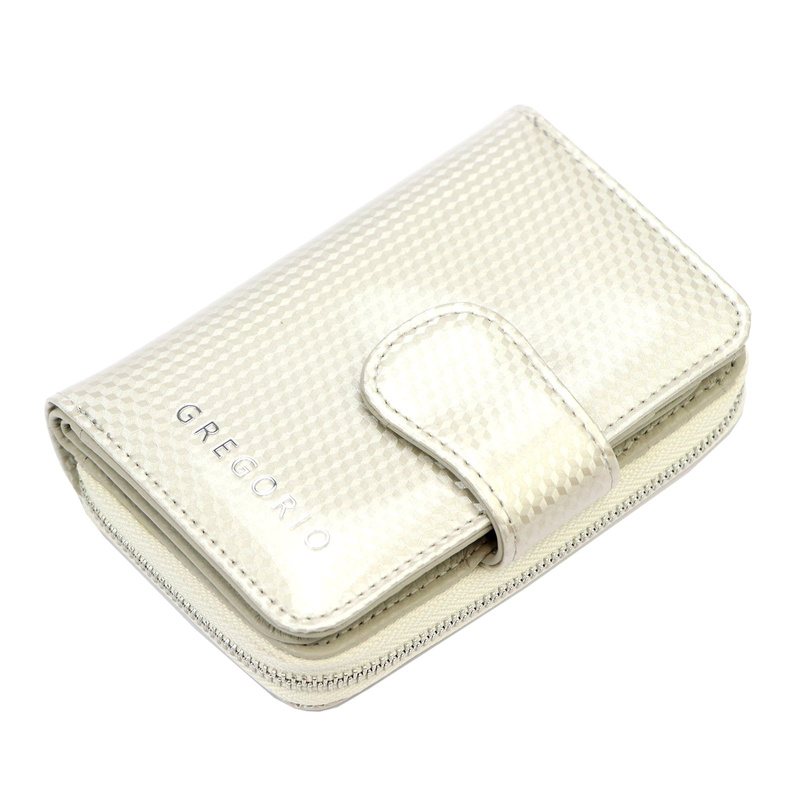 Damska portmonetka skórzana z przegrodami Gregorio