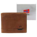 Skórzany męski portfel Nordee HJORT N992