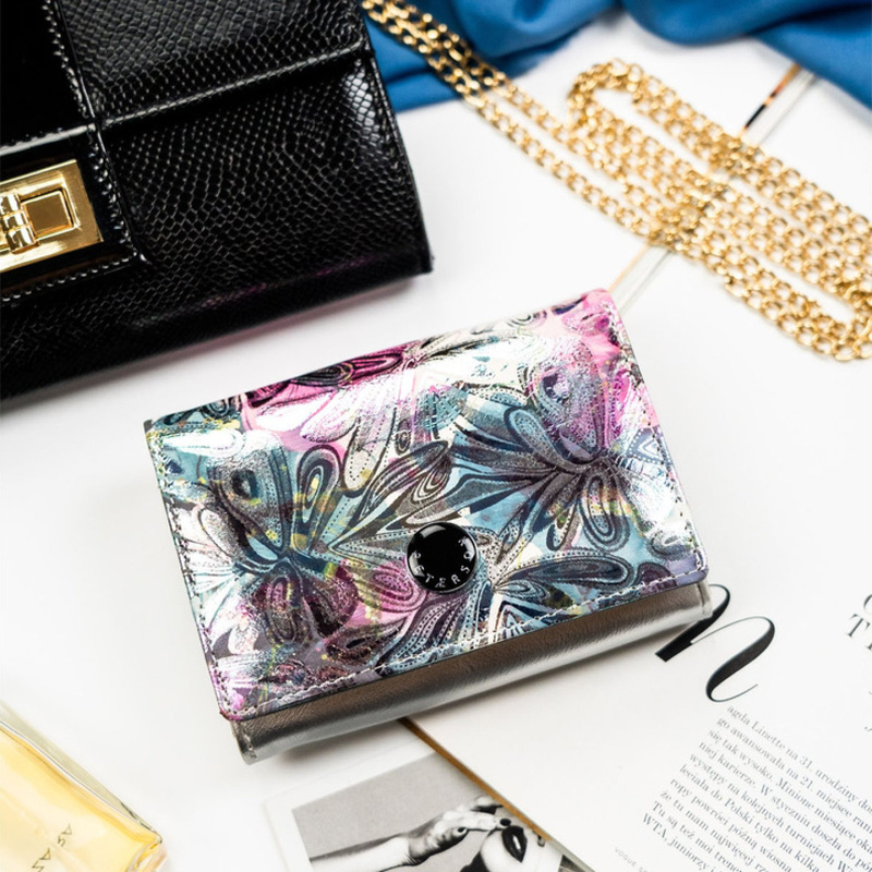 skóra naturalna + Damski portfel ze skóry ekologicznej Peterson PTN PX30-1-NPK