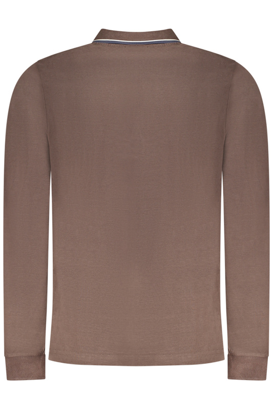 Norway 1963 MĘSKA KOSZULKA POLO Z DŁUGIM RĘKAWEM, BRĄZOWA