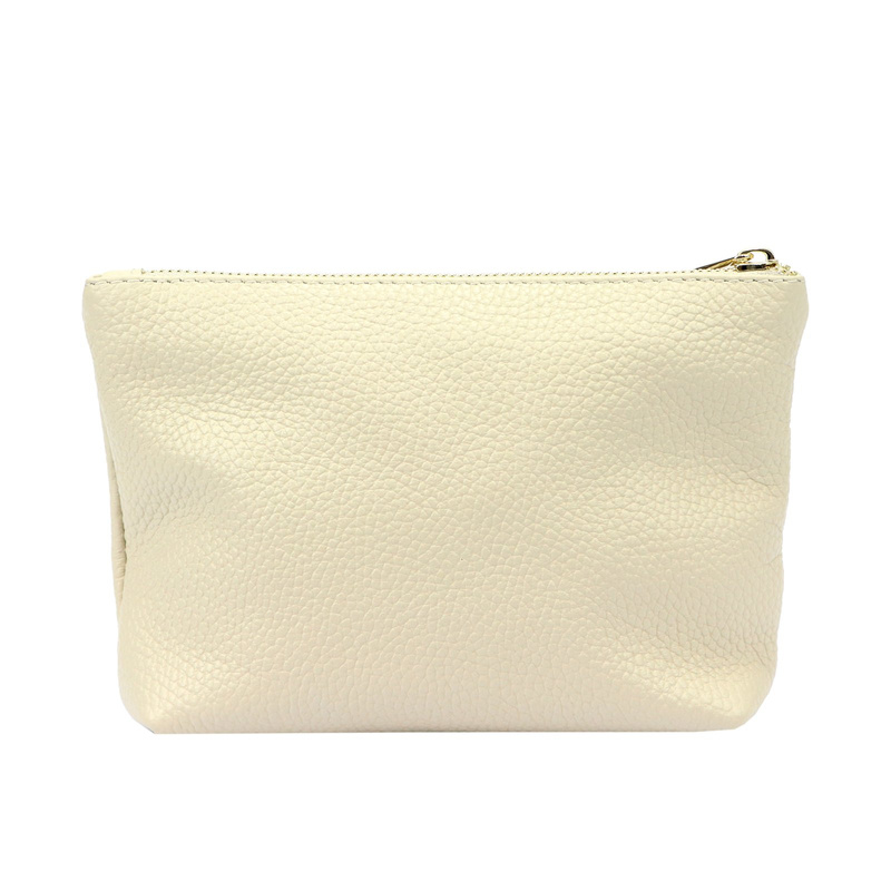 Gregorio Kosmetyczka damska ze skóry naturalnej zapinana na suwak