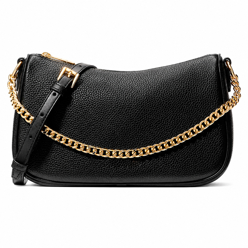 Skórzana torebka Michael Kors Carmela 35F4G1QC6LBLA czarna