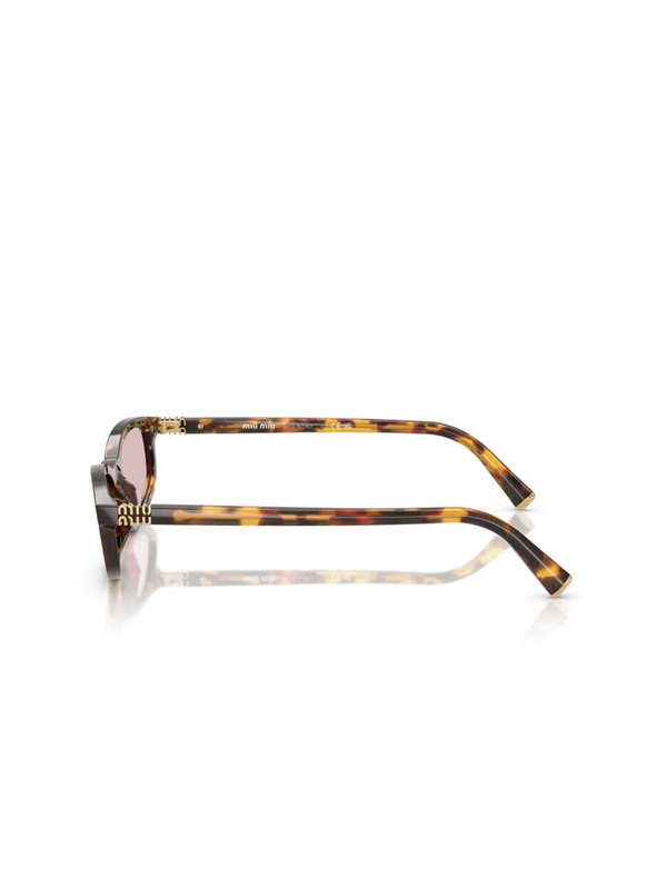 Okulary przeciwsłoneczne unisex Miu Miu 0MU A06S 14L4I0 szylkretowo-czerwone