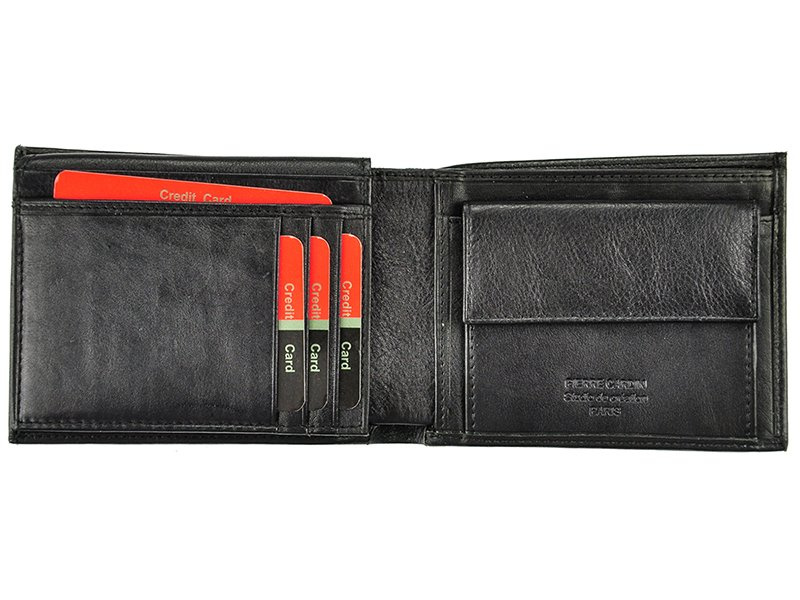Pierre Cardin portfel męski skóra naturalna rozbudowany składany z RFID