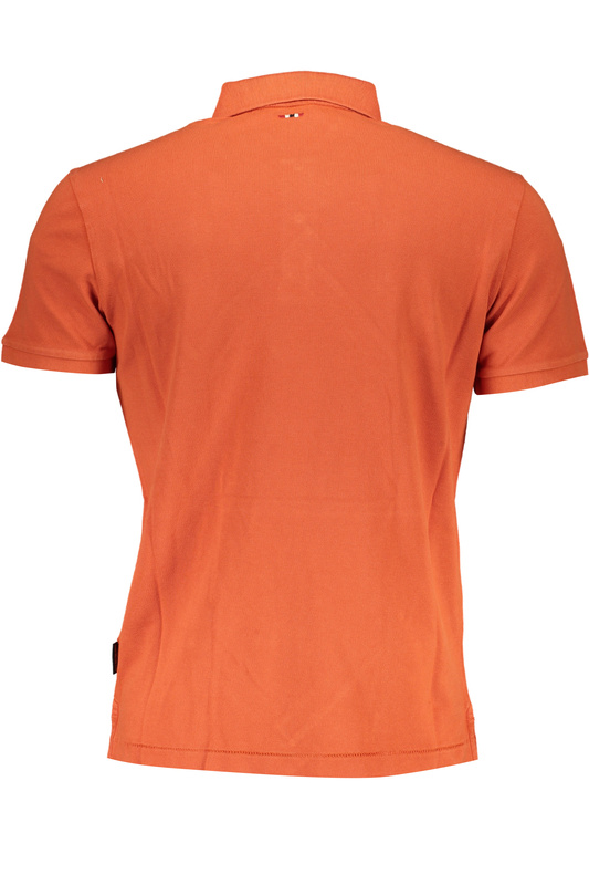 M�SKA POMARA�CZOWA KOSZULKA POLO Z KR�TKIM R�KAWEM NAPAPIJRI