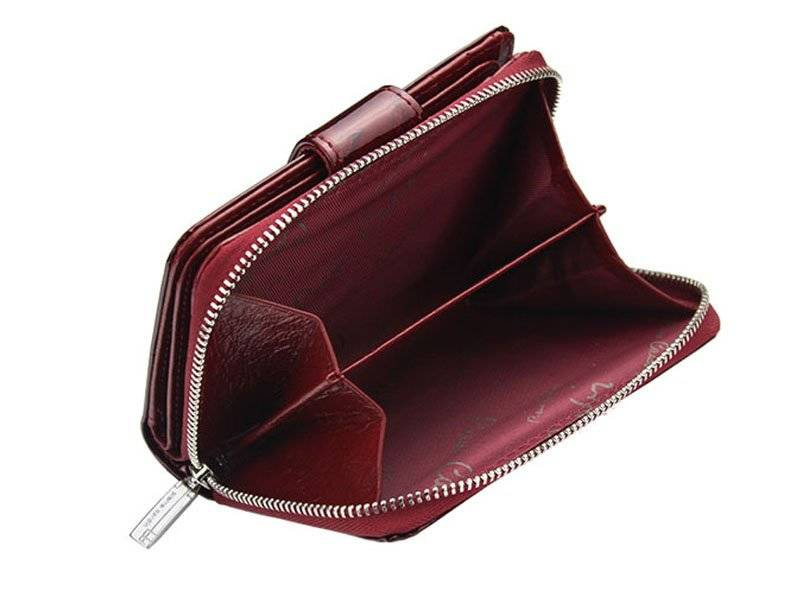 Zgrabny Skórzany damski portfel od Pierre Cardin