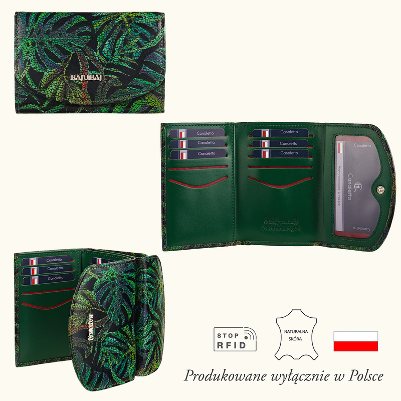 Portfel damski BajuBaj – nowoczesne wykonanie, funkcjonalność i styl PD1201cs161 RFID