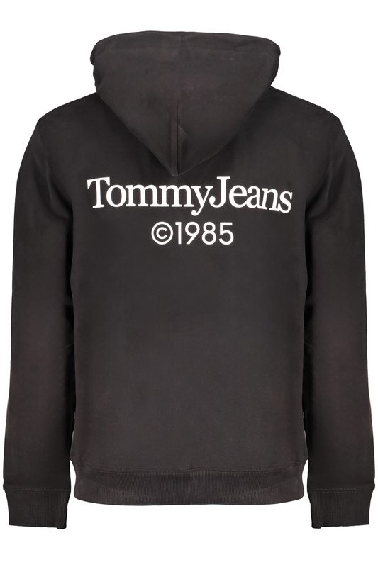 CZARNA BLUZA MĘSKA TOMMY HILFIGER BEZ ZAMKA