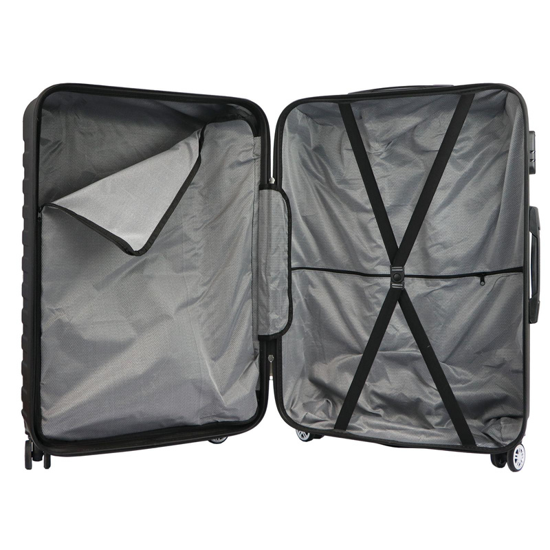 Gravitt zestaw 3 walizek podróżnych na kółkach materiał ABS zamek na kod