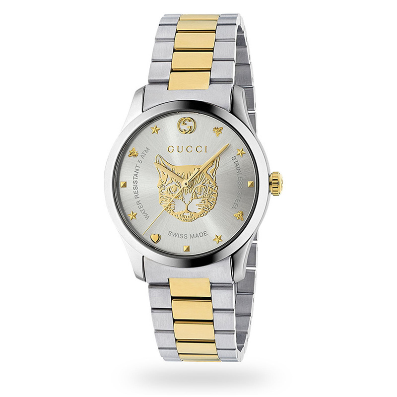 Zegarek GUCCI YA1264074. Kwarcowy, Kolor srebrny. Mężczyzna.