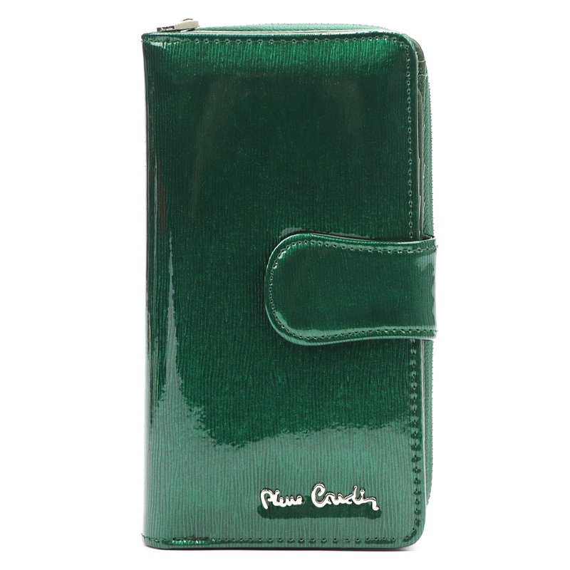 Pierre Cardin damski pionowy duży portfel skórzany podłużna portmonetka