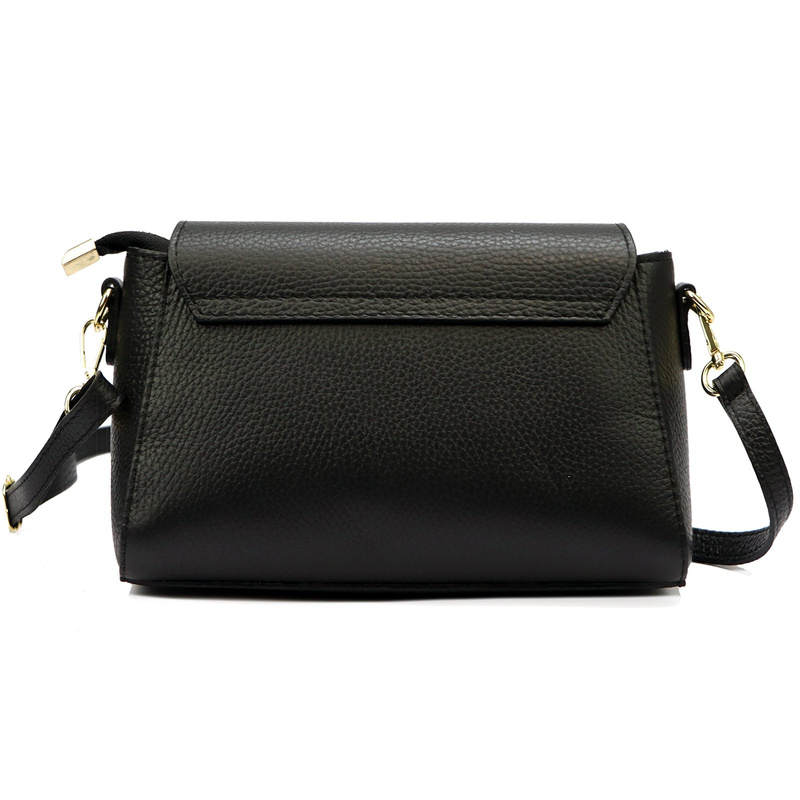 Luka damska listonoszka skóra naturalna torebka przez ramię z klapą