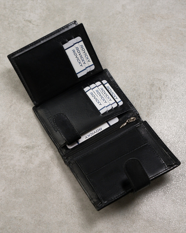 Skórzany męski portfel Cavaldi 0001-P-BS RFID