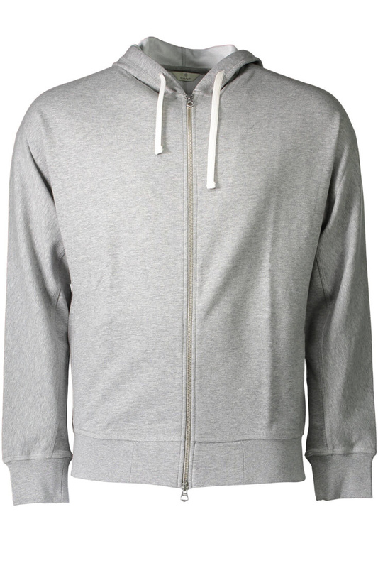 BLUZA GANT Z ZAMKIEM MĘSKA SZARA