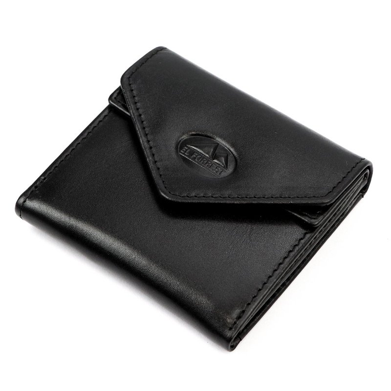 EL FORREST damski portfel skóra naturalna mała portmonetka zatrzask RFID