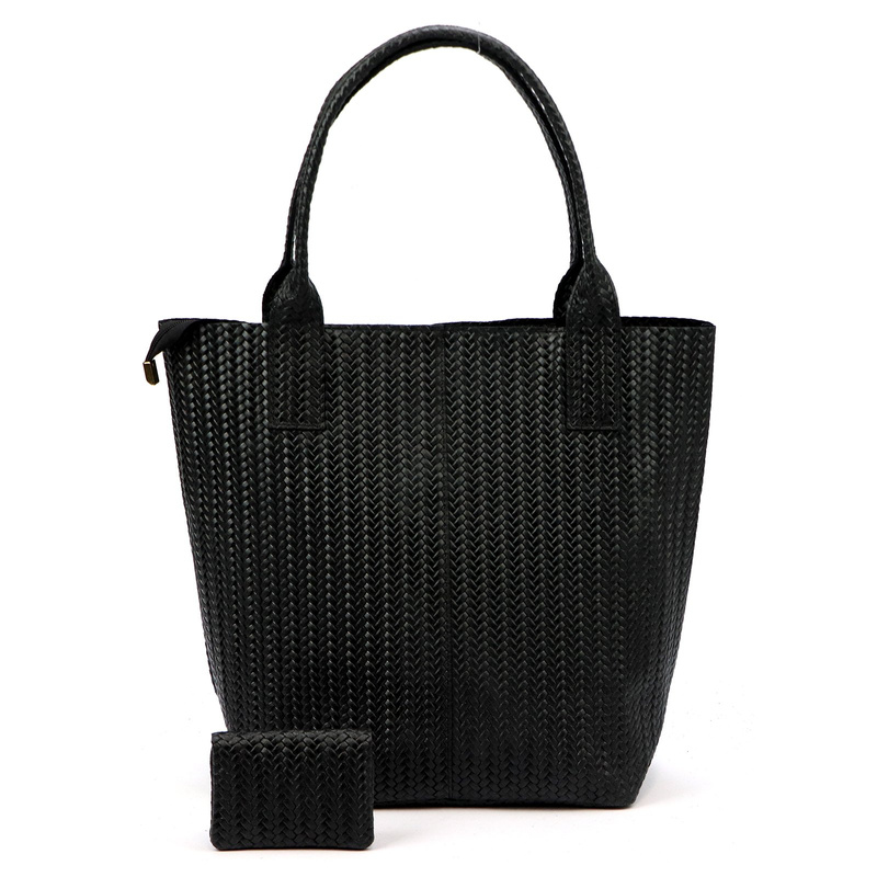 Vera Pelle damska shopperbag z dwoma etui torebka portfel skóra naturalna