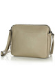 Torebka skórzana crossbody listonoszka dwie komory - MARCO MAZZINI beż cappuccino