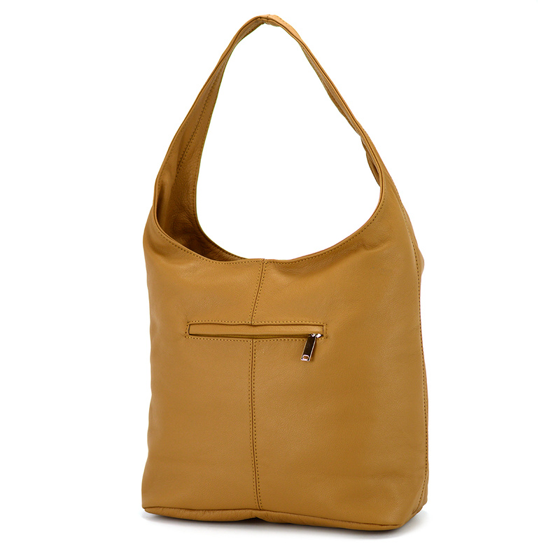 Duża stylowa shopperbag torebka na ramię skórzana z kieszeniami Voyager