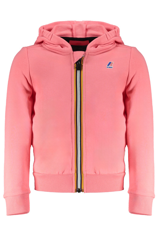 RÓŻOWA BLUZA Z ZAMKIEM K-WAY DLA DZIEWCZYN