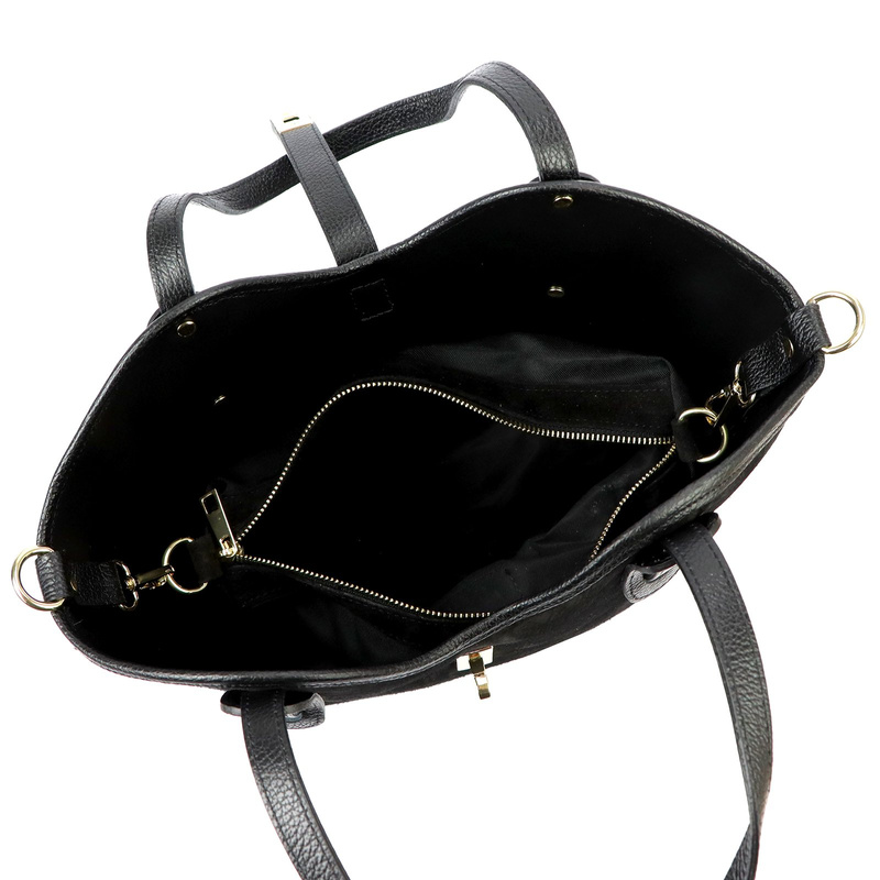 Luka Zamszowa skórzana damska shopperbag na ramię pojemna i stylowa