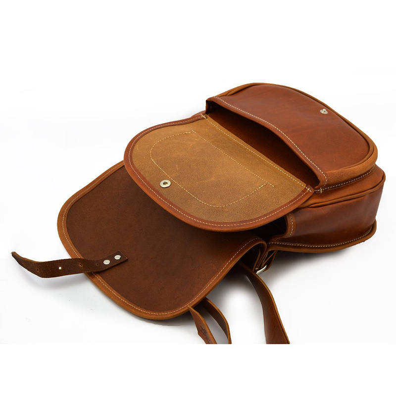 Klasyczna skórzana damska listonoszka vintage