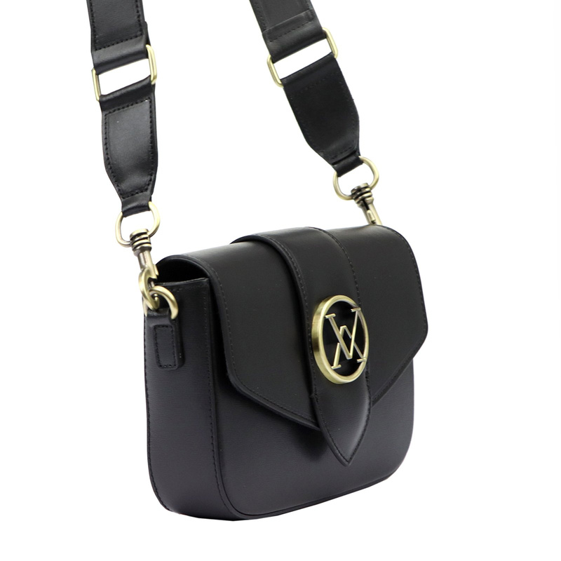 Luka damska listonoszka skóra naturalna torebka przez ramię z klapą