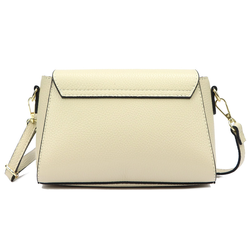 Luka damska listonoszka skóra naturalna torebka przez ramię z klapą