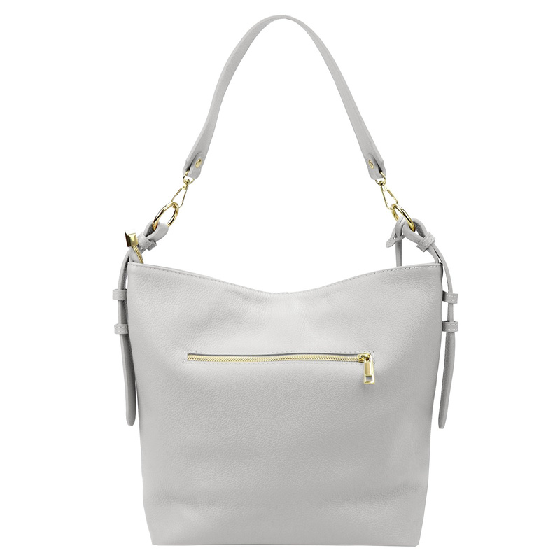 Gregorio pojemna damska torebka na ramię skóra naturalna shopperbag