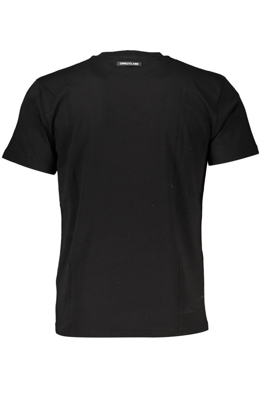 CAVALLI CLASS T-SHIRT Z KRÓTKIM RĘKAWEM MĘSKI CZARNY