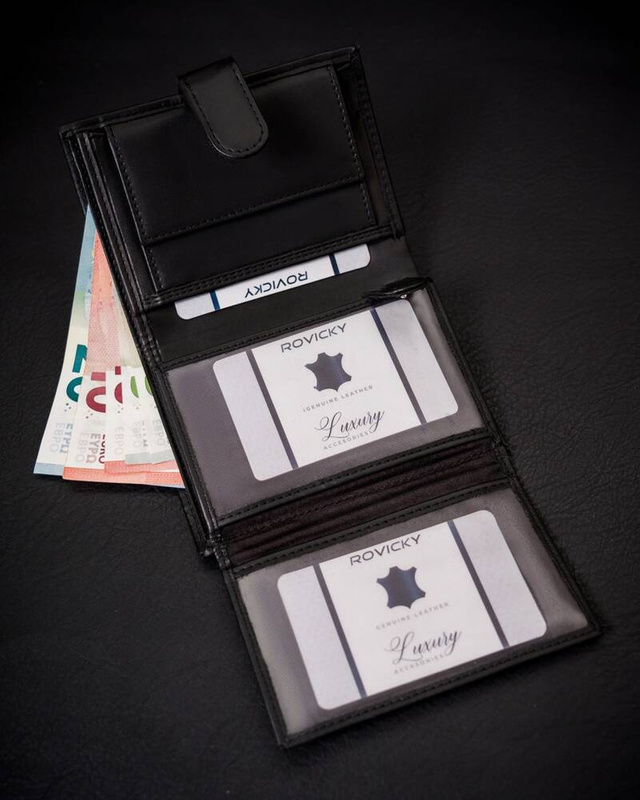 Stylowy Męski rozbudowany portfel RFID 4U Cavaldi