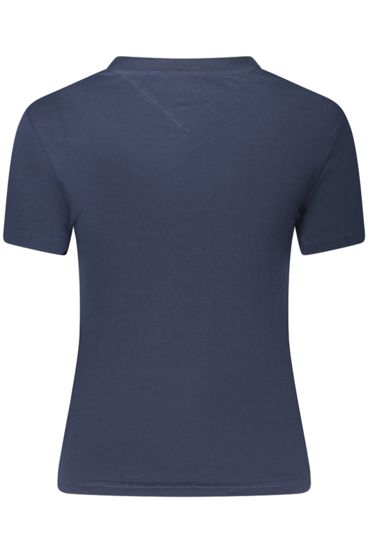 TOMMY HILFIGER DAMSKI T-SHIRT Z KR�TKIM R�KAWEM NIEBIESKI