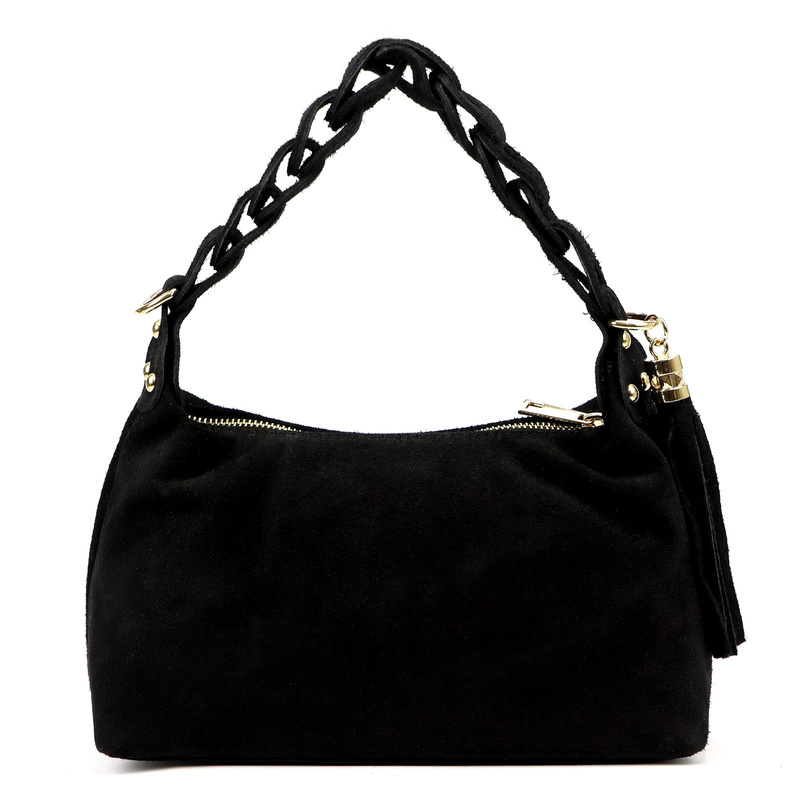 Vera Pelle zamszowa skóra naturalna damska listonoszka torebka na ramię