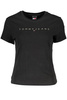 DAMSKI T-SHIRT Z KRÓTKIM RĘKAWEM TOMMY HILFIGER CZARNY