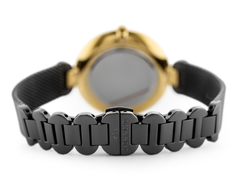 ZEGAREK DAMSKI BISSET BSBF28 (zb583c) - SZAFIROWE SZKŁO